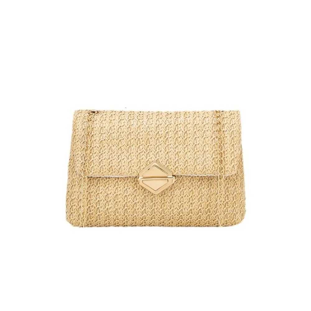 Fashion Straw Shoulder Bag Handmade High Capacity Clutch Handbag Woven Beach Bag Women Y250719