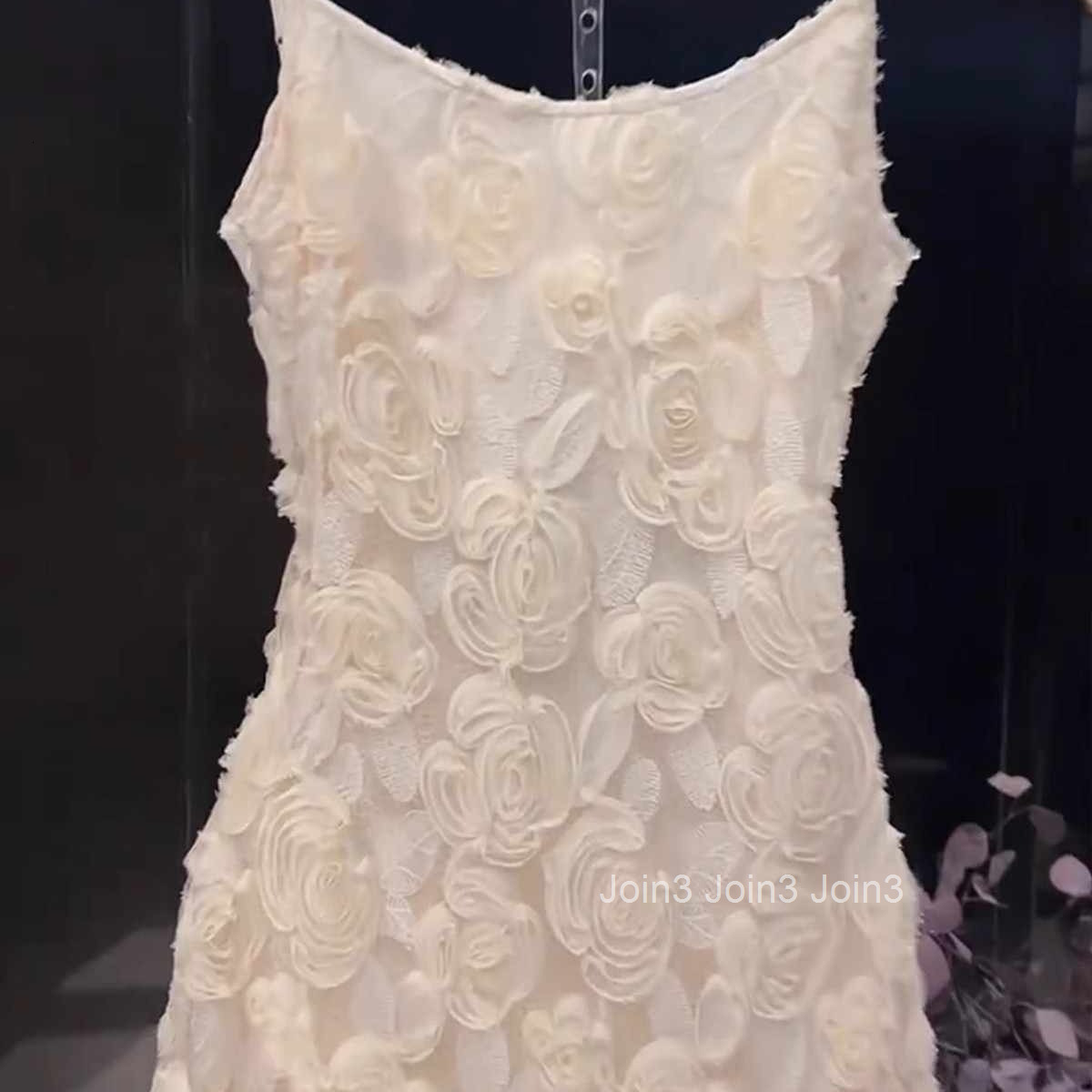 French Style Three-Dimensional Floral Lace Elegant Strap Dress for Women 2025 Summer New Design Long Dress