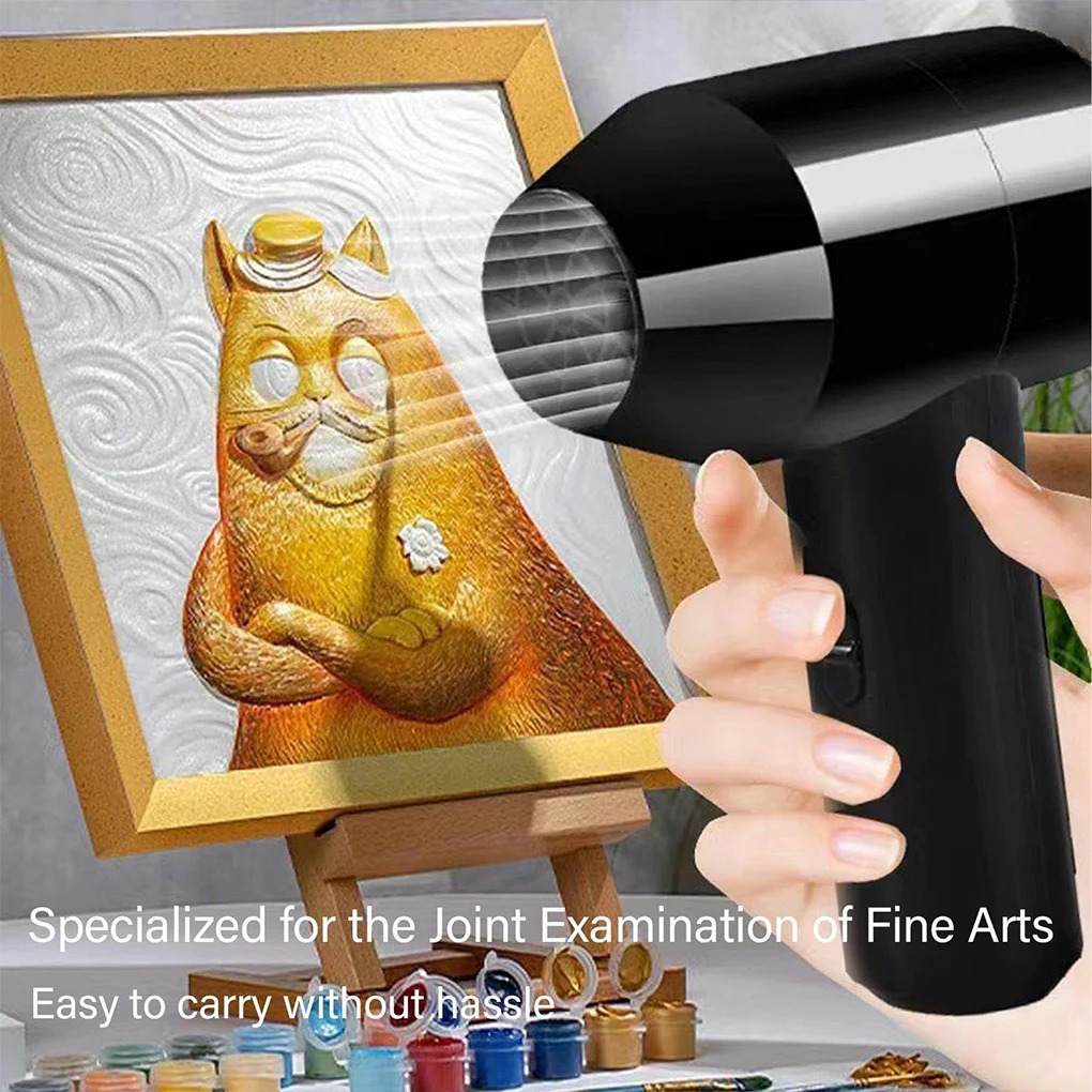 Mini Wireless Hair Dryer for Drying Painting Portable Wireless Handheld Mini Fan USB Charging Watercolor painting Air Blower 250717