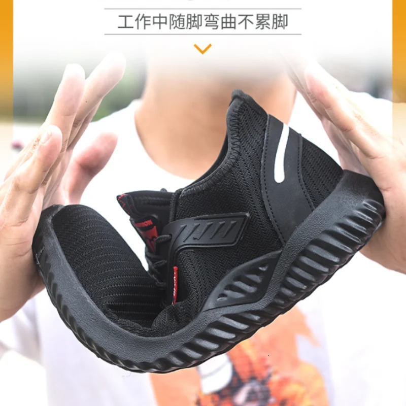 Mens Protective Shoes Steel Toe Shoes Safety Shoes Mens Tactical Shoes Fashion Mens Sneakers and Work Safety Professionals 250717