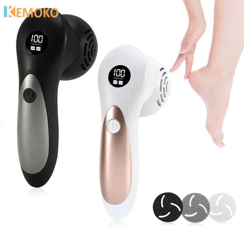 Electric File Pedicure hine Callus Remover Rechargeable Dead Skin Scrubber Polisher Grinder Foot Heel Cracked Care Tools