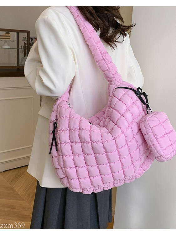 Pleated Cloud Fashion Single Shoulder Crossbody Dumpling Large Capacity Down Cotton Underarm Women's Bag