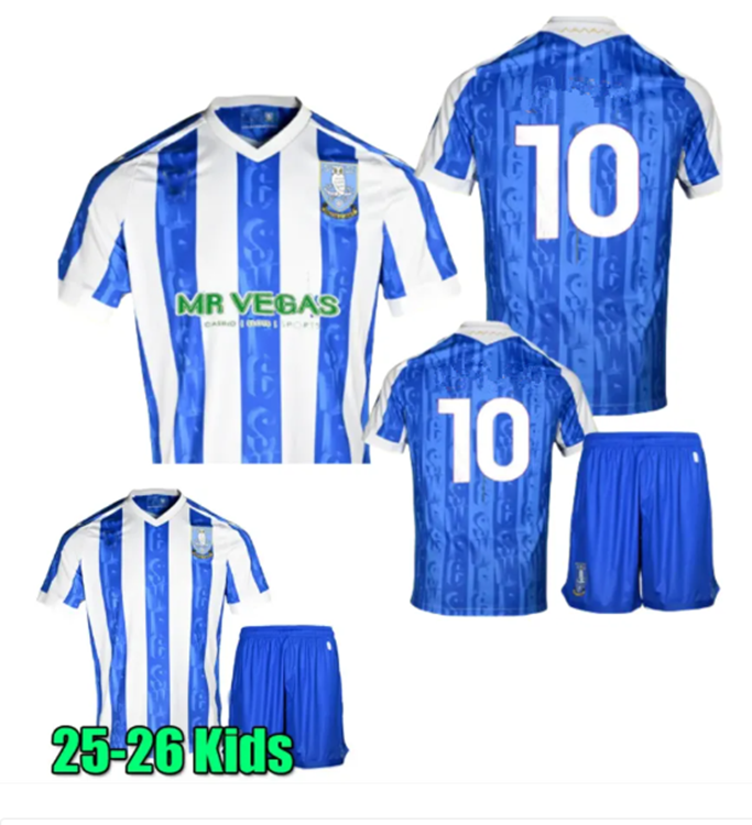 24 25 26 Sheffield Wednesday soccer jerseys 2025 Will Vaulks Callum Paterson Michael Smith Tyreeq Bakinson Mallik Wilks football shirts 93 94 95 retro jersey