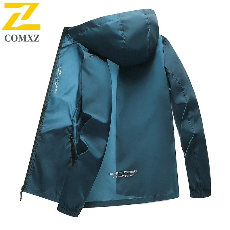 Summer Sun Protection Clothing Mens Casual Ultra-thin UV Ice Silk Hooded Jacket Outdoor Fishing Waterproof Skin Windbreaker 250717
