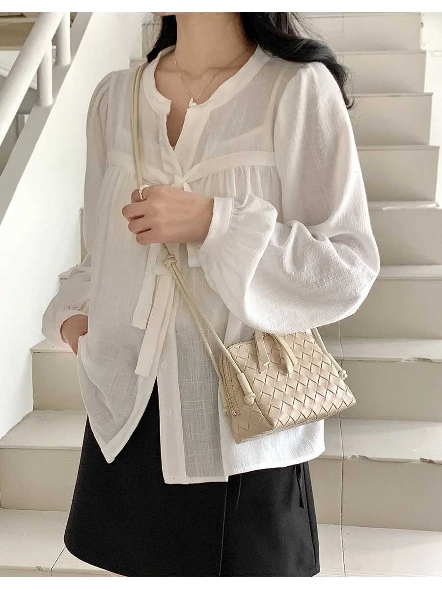 Woven ell Crossbody Bag Casual Versatile Single oulder Bag Phone Bag for Women Korean Sle Artistic Design Y250719