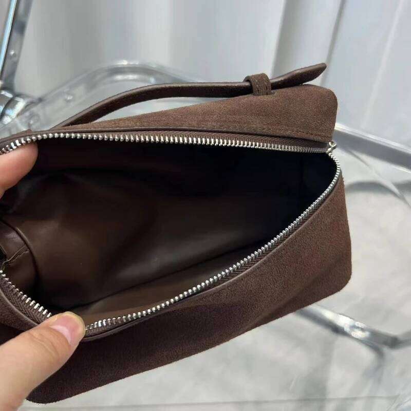 New Frosted Suede Lunch Box Hand-Held Shoulder Messenger Bag