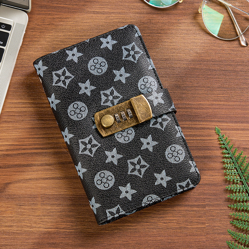 Small wallet storage bag accounting book cash family with lock wealth management savings bag hand account book small wallet hot