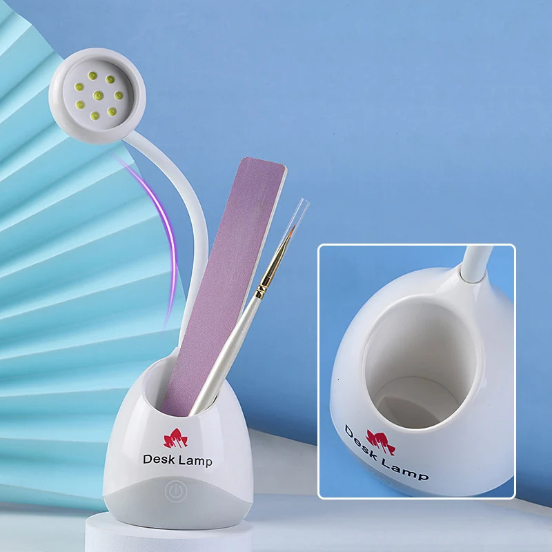 Desktop Rechargeable Storage Nail UV Dryer 8 Lamp Beads Nail Gel Quick-drying Nail Light Dryer Portable Baking Lamp 250716