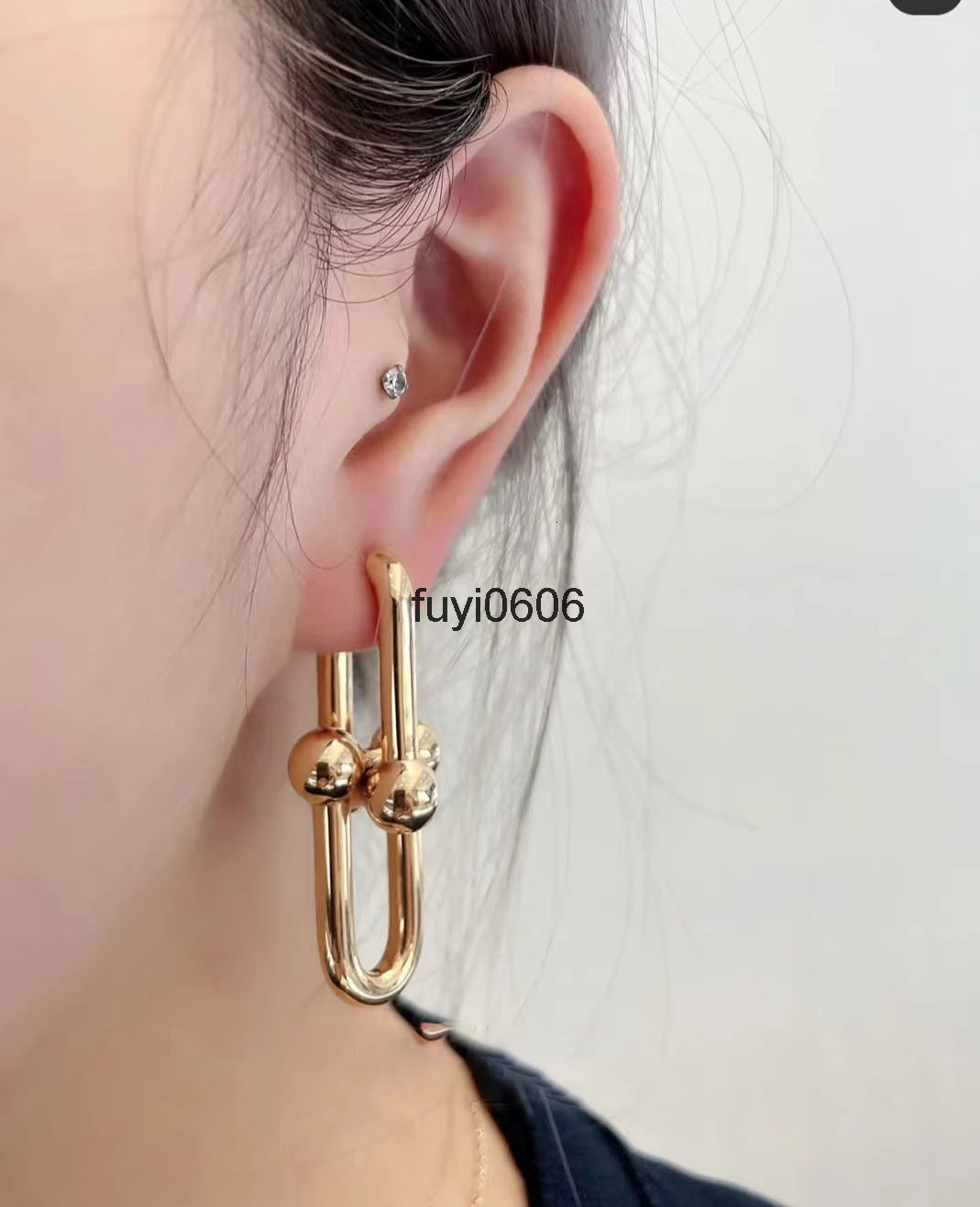 Stud Long Gold Sliver Earrings Dangle Chandelier Earring Dangles Chandeliers Chain Link Diamond Luxury Designer Jewelry Bangle for Women Couple Fashion