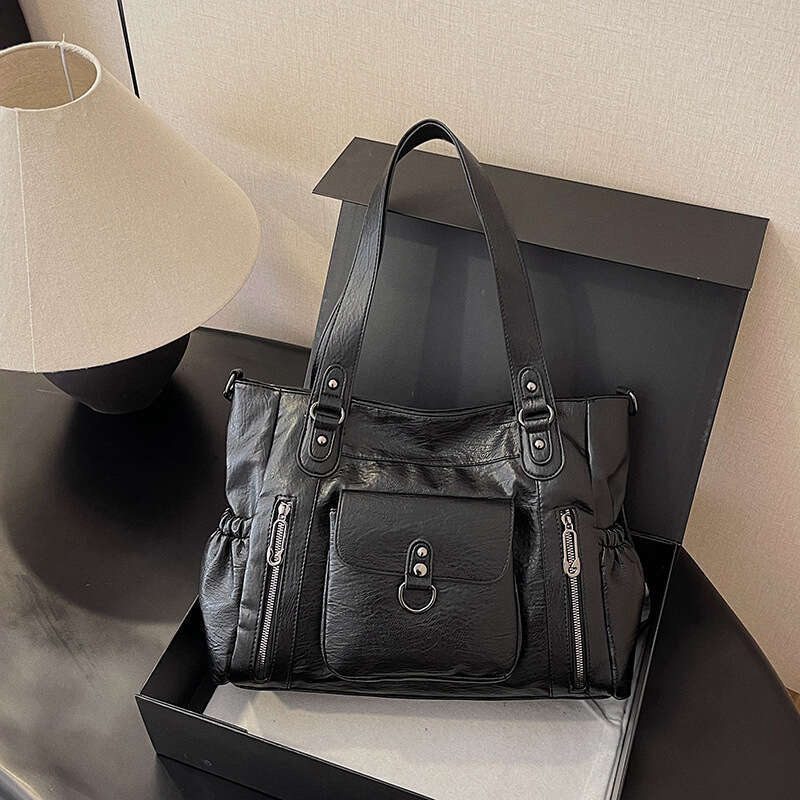 Crossbody for Women Versatile Tote High-End Large Capacity Autumn Winter Shoulder Simple Handbag Underarm Bag