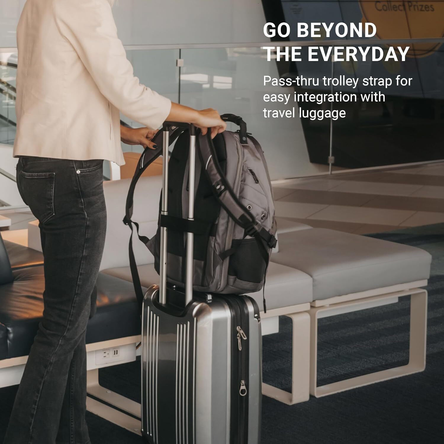 SwissGear 1900 Scansmart designer bag TSA 17 Laptop Backpack, DHYM,Grey/Black, 19-Inch