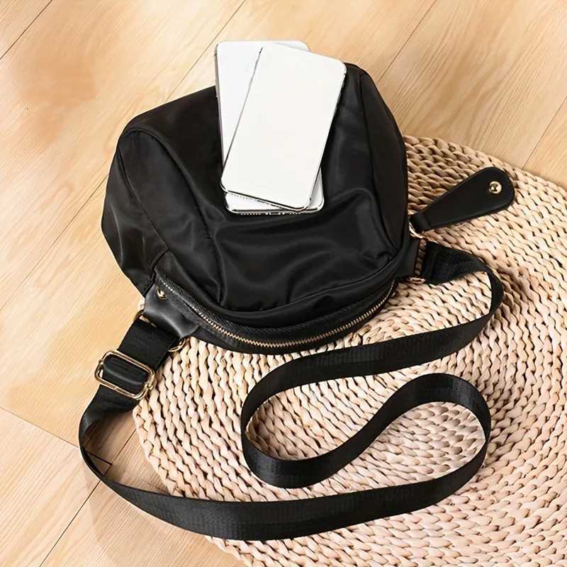 Trendy Women Nylon Chest Crossbody Bag Waterproof Shoulder Bag Lightweight Secure Zipper Purse for Effortless Everyday Style Y250719