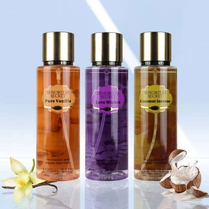 Woman Secret Perfume Vanilla Fruit Fragrance Mist Scent Long-lasting Charm Parfume Entice Body Spray Air Freshener 250ml X250720