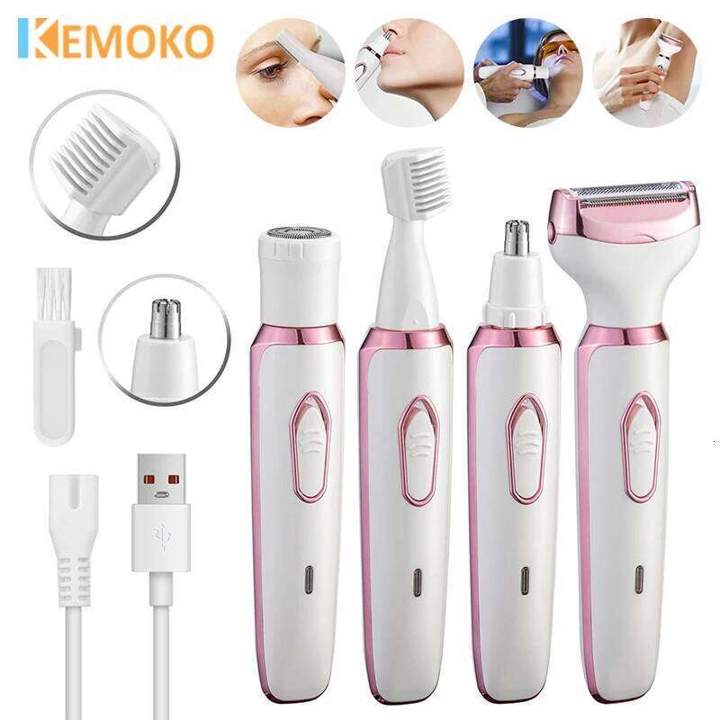 4 In 1 Portable Electric Haircut Trimmer epilator woman facial intimate area for body hair removal Gifts For Women