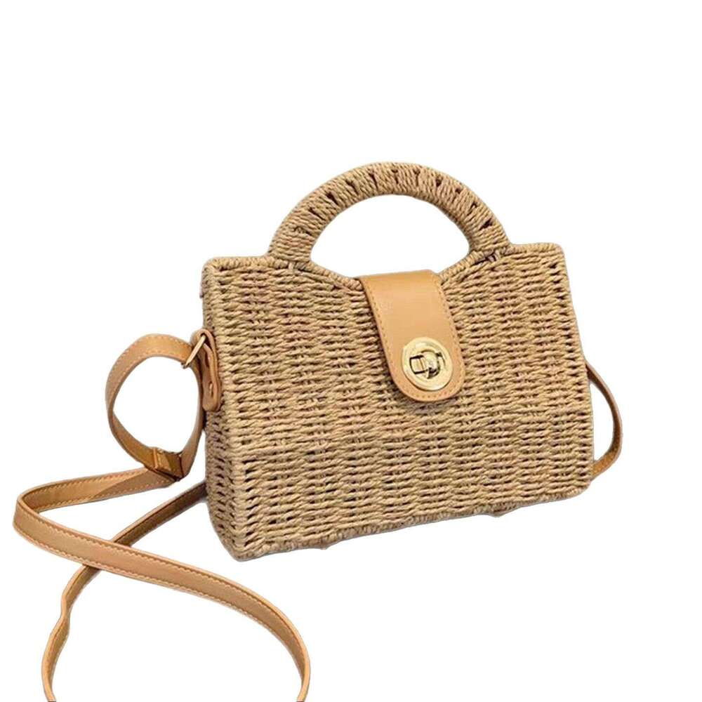 Vacation Style Straw for Women 2025 New Summer Beach Crossbody Fashion Commuter Handbag Woven Bag