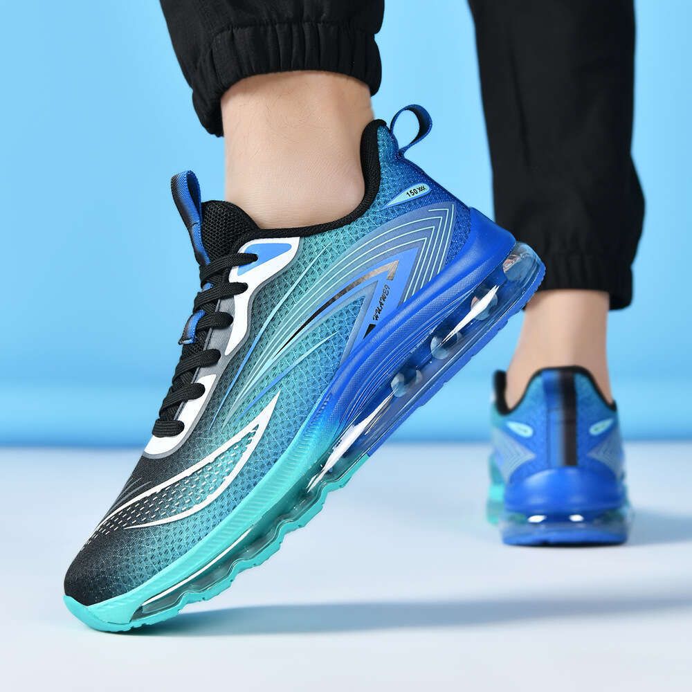 39-48 Size Fashion Versatile Casual Lightweight Shock Absorption Air Cushion Sports Trendy Mesh Breathable Cushioning Rebound Men's Shoes