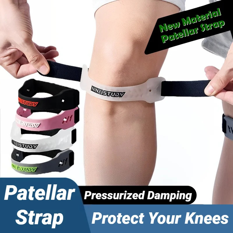 Adjustable Silicone Knee Patellar Band Tendon Support Strape Brace Shock Absorption Compression Strap Pads Sport Protection 250708