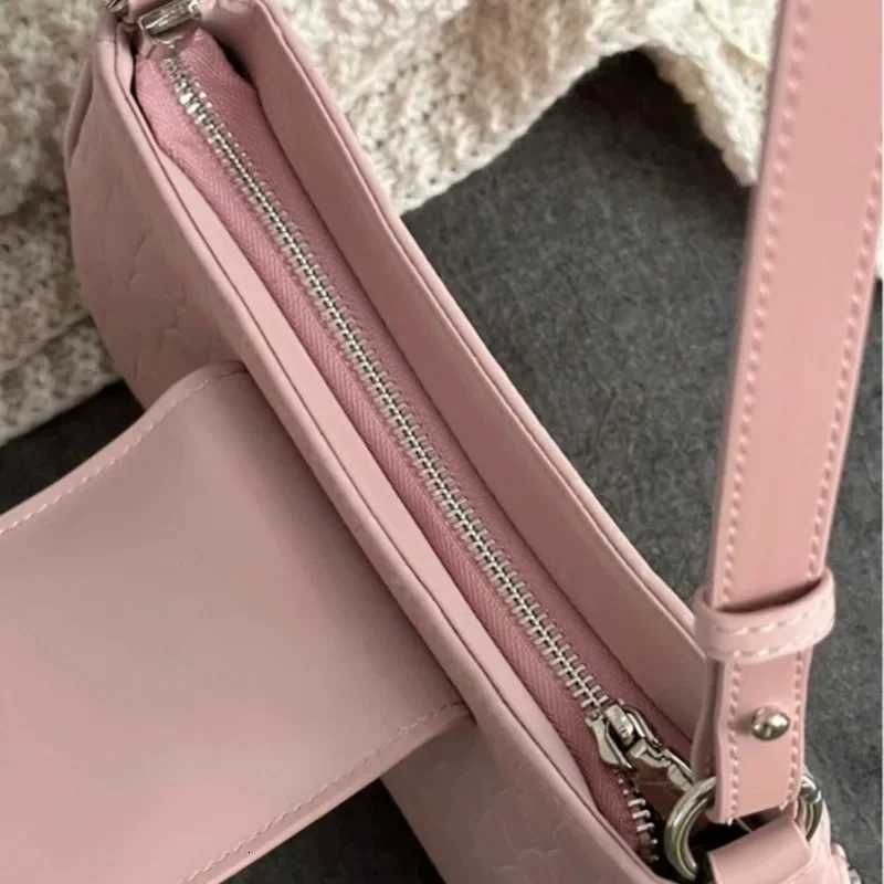 New Fashion Shoulder Bag 2025 PU Bags for Women Sweet Cool Subculture Pink Crossbody Bag Bolsas Y250719