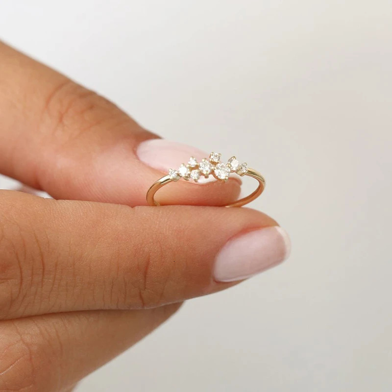 Lnngy 925 Sterling Silver Ring Wedding Bands for Women Brilliant Lab Diamond Ring Bijoux Bague Fine Jewelry Gift 250716