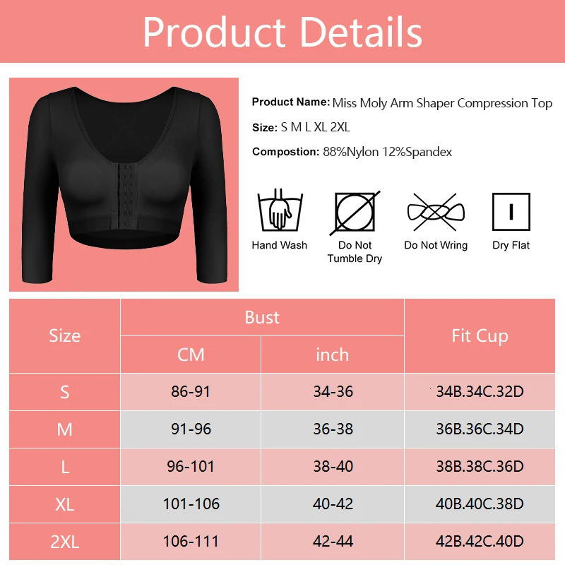 Body Shaper with Arm Women Shaper Tops for Compression Post Surgery Front Closure Bra Shapewear Back Support Cropped T Shirt 250716