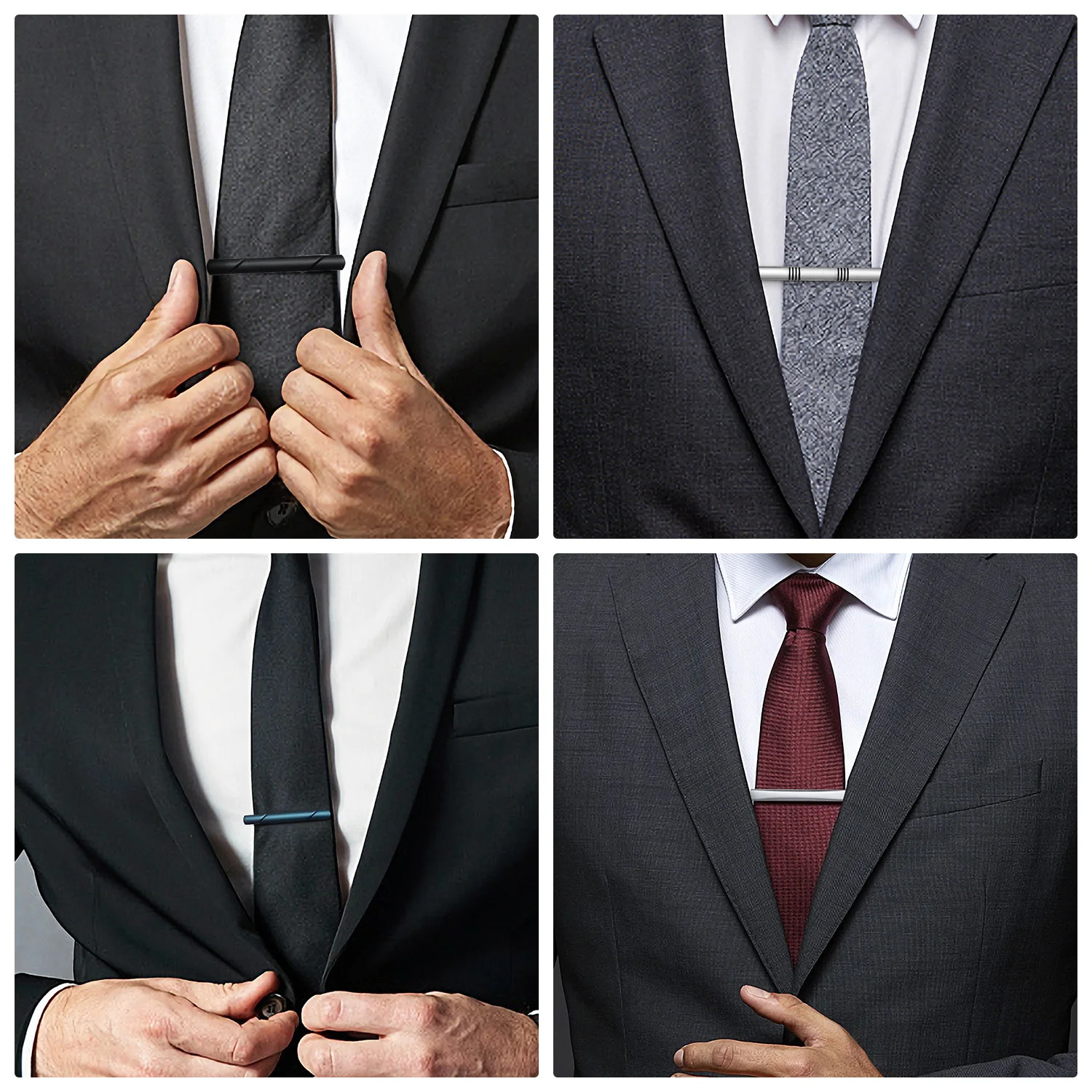 1PC Minimalist Tie Clip For Men To Man Shirt Business Pisa Ties Mens Cuff Pins Fashion Jewelry Cufflink Lawyer 250715