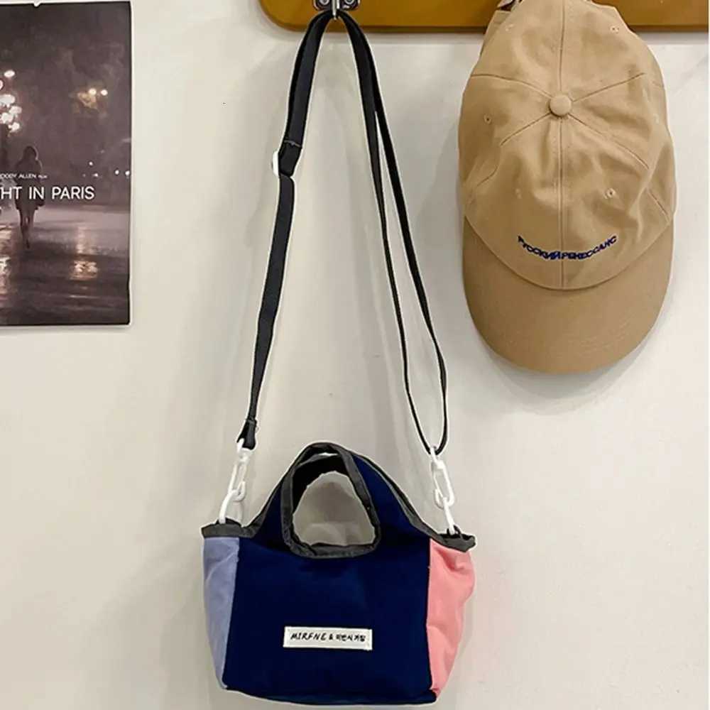 Sweet Korean Style Nylon Shoulder Bag Cloth Lightweight Small Crossbody Bag Waterproof Handbag Eco friendly Storage Bag Travel Y250719