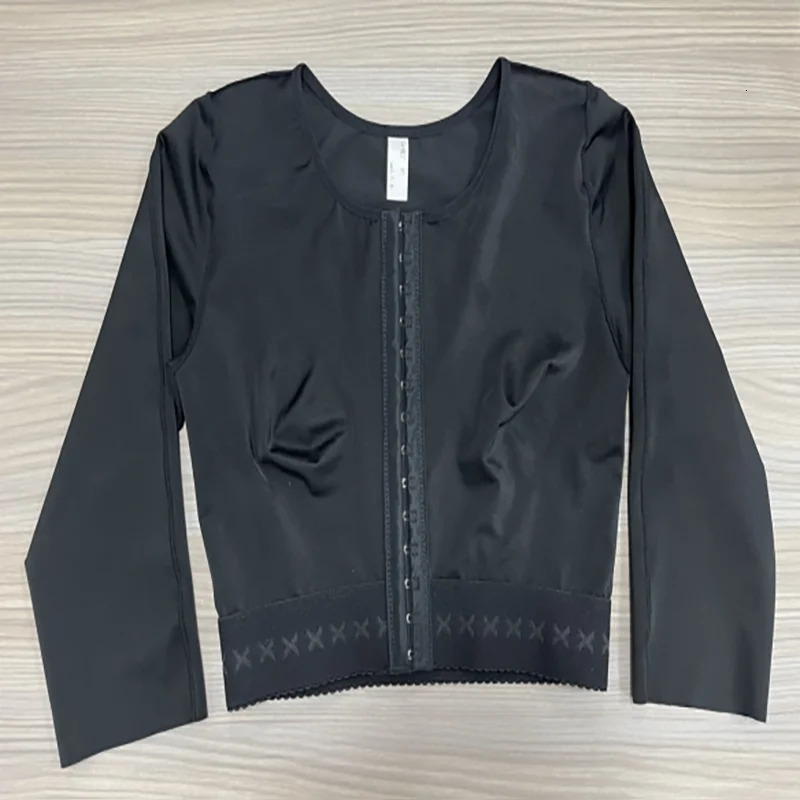 Women Firm Shaping Bra Post Op Surgery Long Sleeves Arm Slimming Posture Corrective Shapewear Gather Breast Underwear Tops Faja 250716