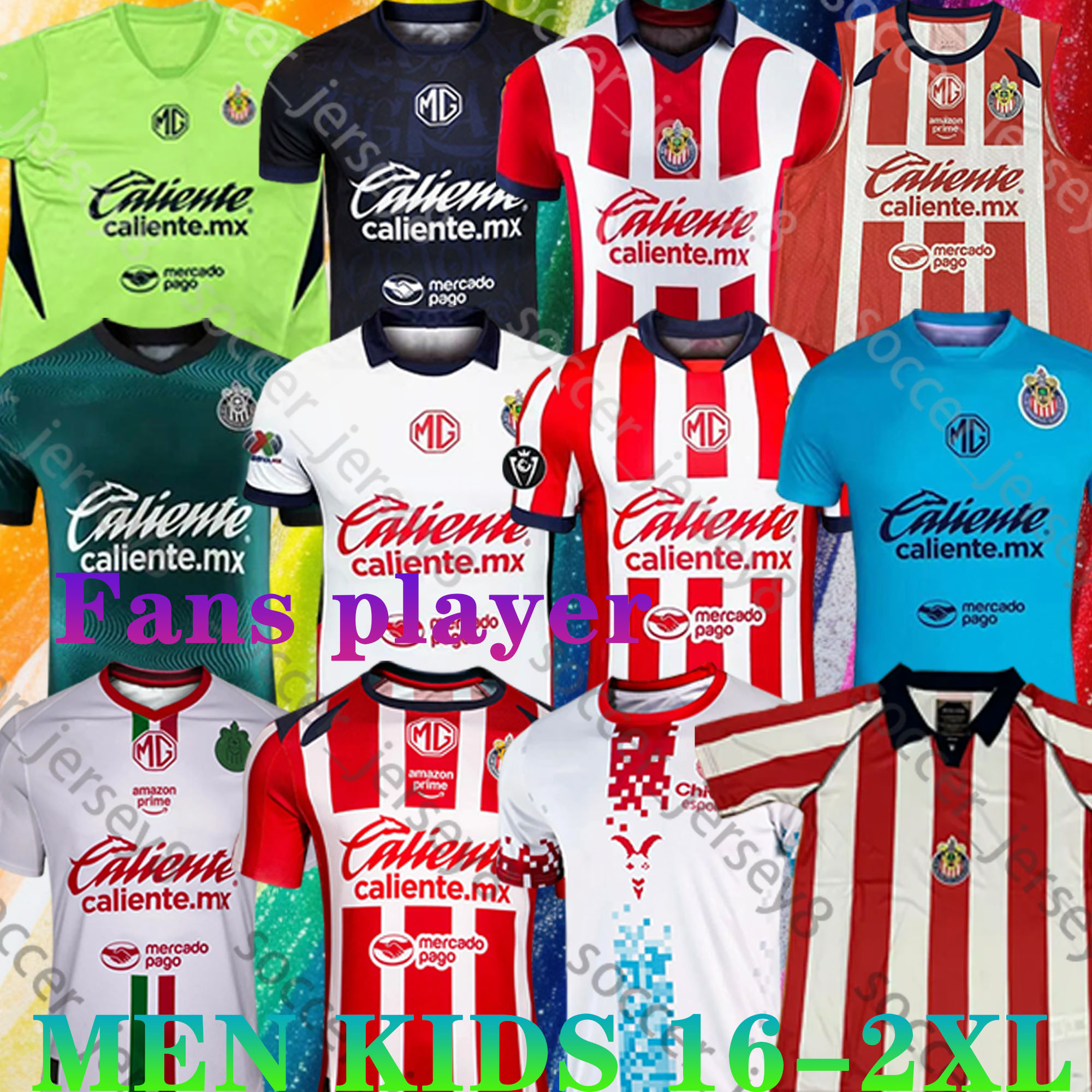 24 25 26 Chivas de Guadalajara Soccer Jerseys I. BRIZUELA LIGA MX A. VEGA J. SANCHEZ S. FLORES F. BELTRAN GONZALEZ G. OROZCO MOZO 2024 2025 2026 football shirt men kids kits sets