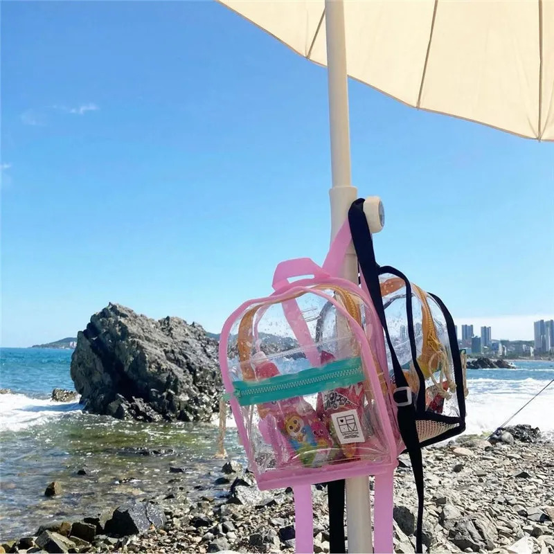 Transparent Backpack Kindergarten Swimming Bag Waterproof Beach Bags Jelly Bag Kids Backpacks 250714