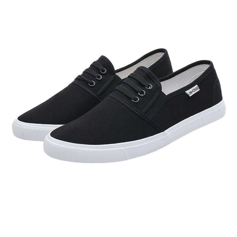Canvas Slip-On Three Times Vulcanized Rubber Unisex Campus Student Cloth Doctor Work Shoes Men