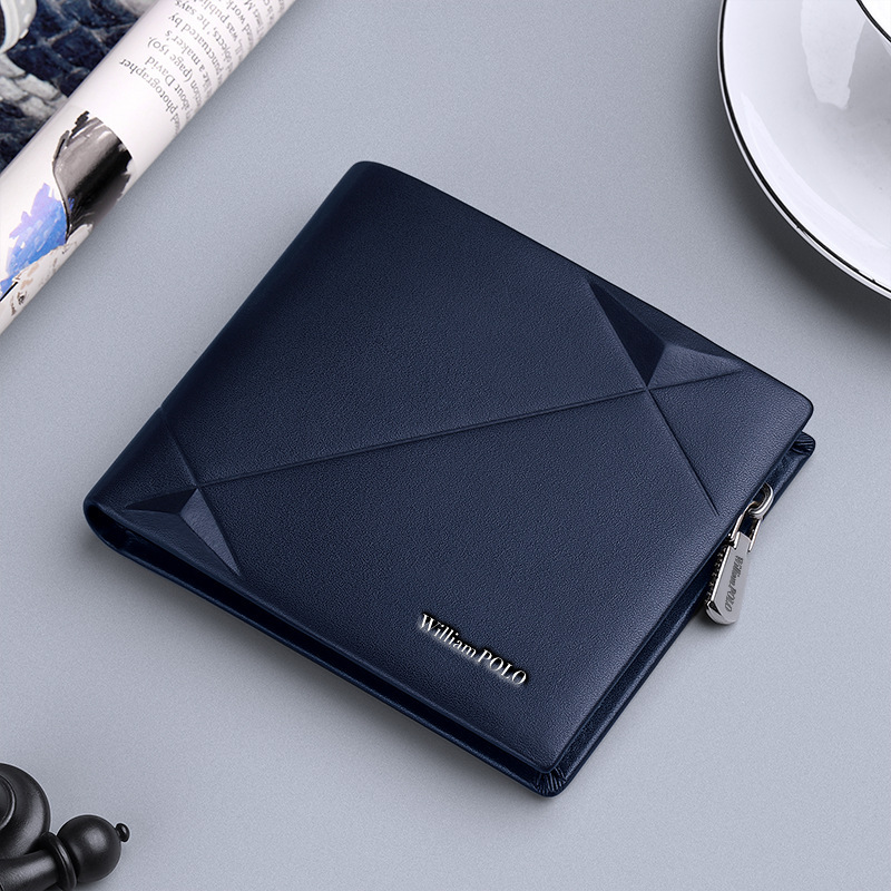 Genuine Leather Short Wallet for Men, Bifold Credit Card Holder, Multi Card Case, Organizer Purse, Luxury Fashion, New, 2024