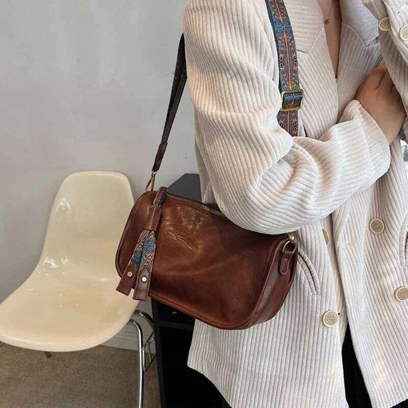 Designer Bag Vintage Leather Shoulder Bags For Women Pillow Fashion Style Crossbody Handbag Spring New Messenger Bag Totes