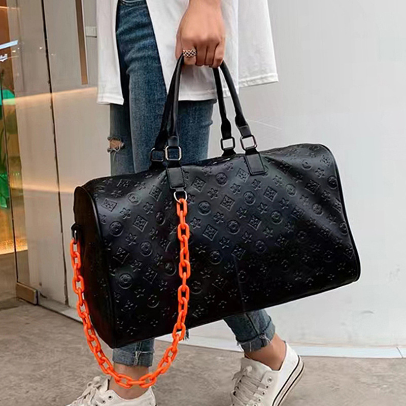 Designer Duffel Bag Women's Large Capacity Crossbody Travel Bag Lightweight Weekender Tote with Organizer, Handheld Sports Gym Purse