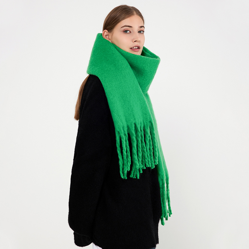 K1413 Manufacturer's homemade wool scarf for women winter warm imitation cashmere neck shawl