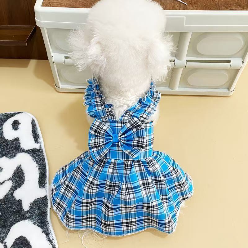 T766 Pet skirt dog clothes princess skirt Teddy Bichon Pomeranian small dog dress spring and summer