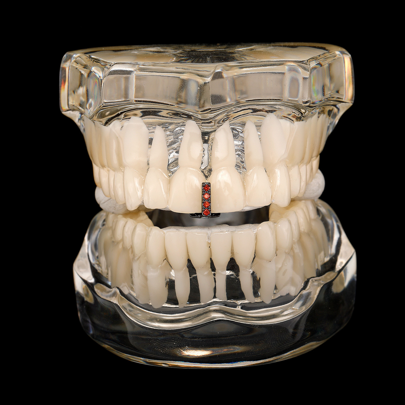 Hip Hop Single Iced Out Grillz Luxury VVS Moissanite Teeth Decoration High Quality Bling Bling