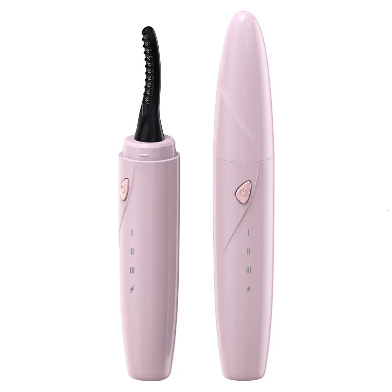 Heated Eyelash Curler 3-Level Adjustable Temperature Rapid Heated Type C Rechargeable Safe Anti-Burn Eye Lash Comb Teeth n 250716