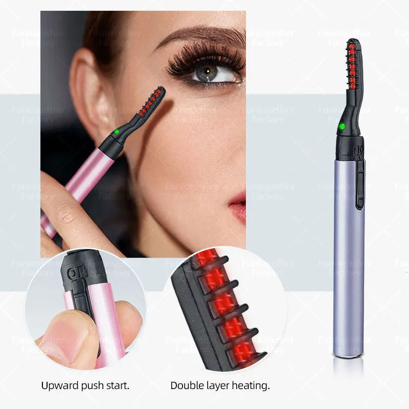 Long-Lasting Portable Electric Eyelash Curler with Heated Technology - Perfect Gift for Women and Girls 250716