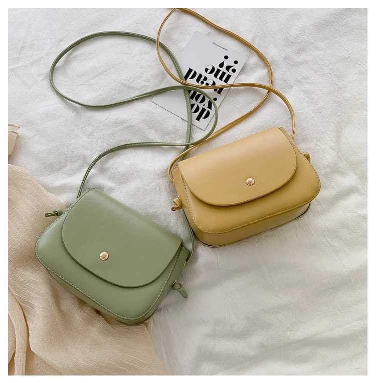 New Arrival Women Simple Shoulder Bag Candy Color PU Leather Ladies Small Square Crossbody Bags Female Handbags Torebki Damskie Y250719