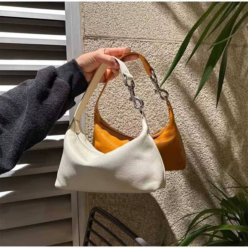Korean Elegant Ladies Handbags High Quality Pu Soft Leather Underarm Bag Commuting Shoulder Bag Mini Bag Crossbody Womens Bag Y250719