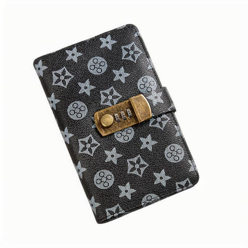 Small wallet storage bag accounting book cash family with lock wealth management savings bag hand account book small wallet hot