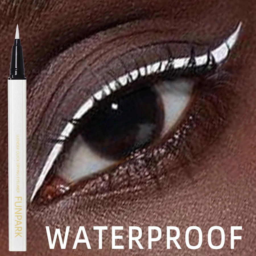 1PC White Liquid Eyeliner Pen Matte Long Lasting Waterproof Eye Liner Pencil Quick-drying Non-smudge Eye Makeup for Women Cosmet 250712