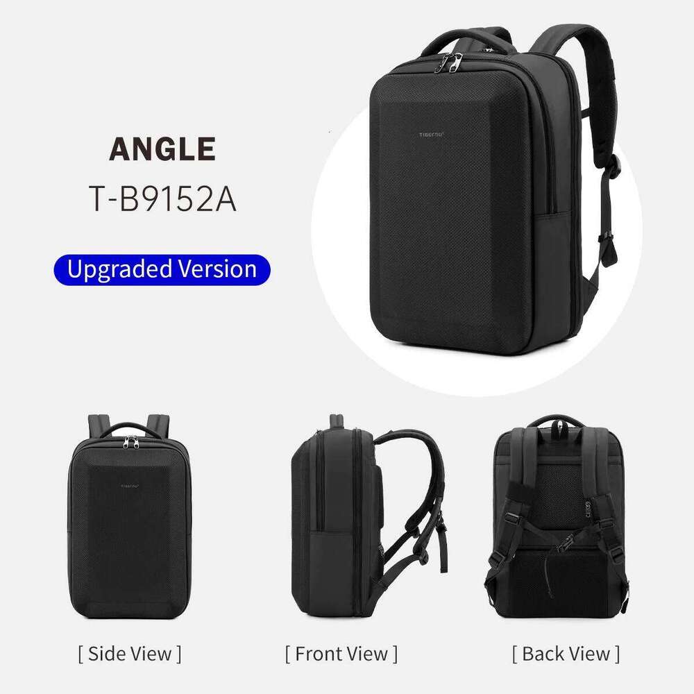 Men Fashion Bussiness Thin Laptop 15.6 Inch Hard Shell Male Travel Daily School Backpack