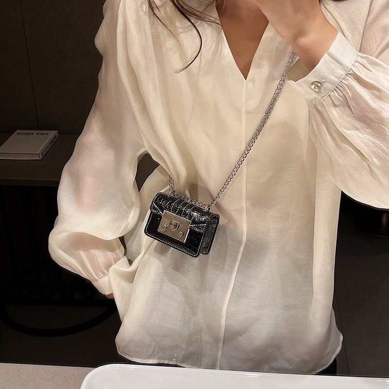 Women's Mini Handbag Free Shipping Designer Luxury Niche Fashion Chain Shoulder Bag New Korean Style Simple Small Square Bag High-end Crossbody B