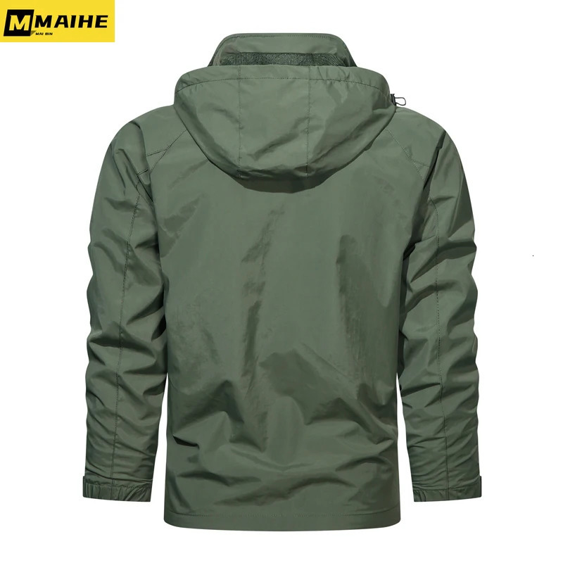 Camping Hiking Jacket Men Spring Autumn Outdoor Sports Breathable Coats Climbing Trekking Windbreaker Travel Waterproof Jacket 250717