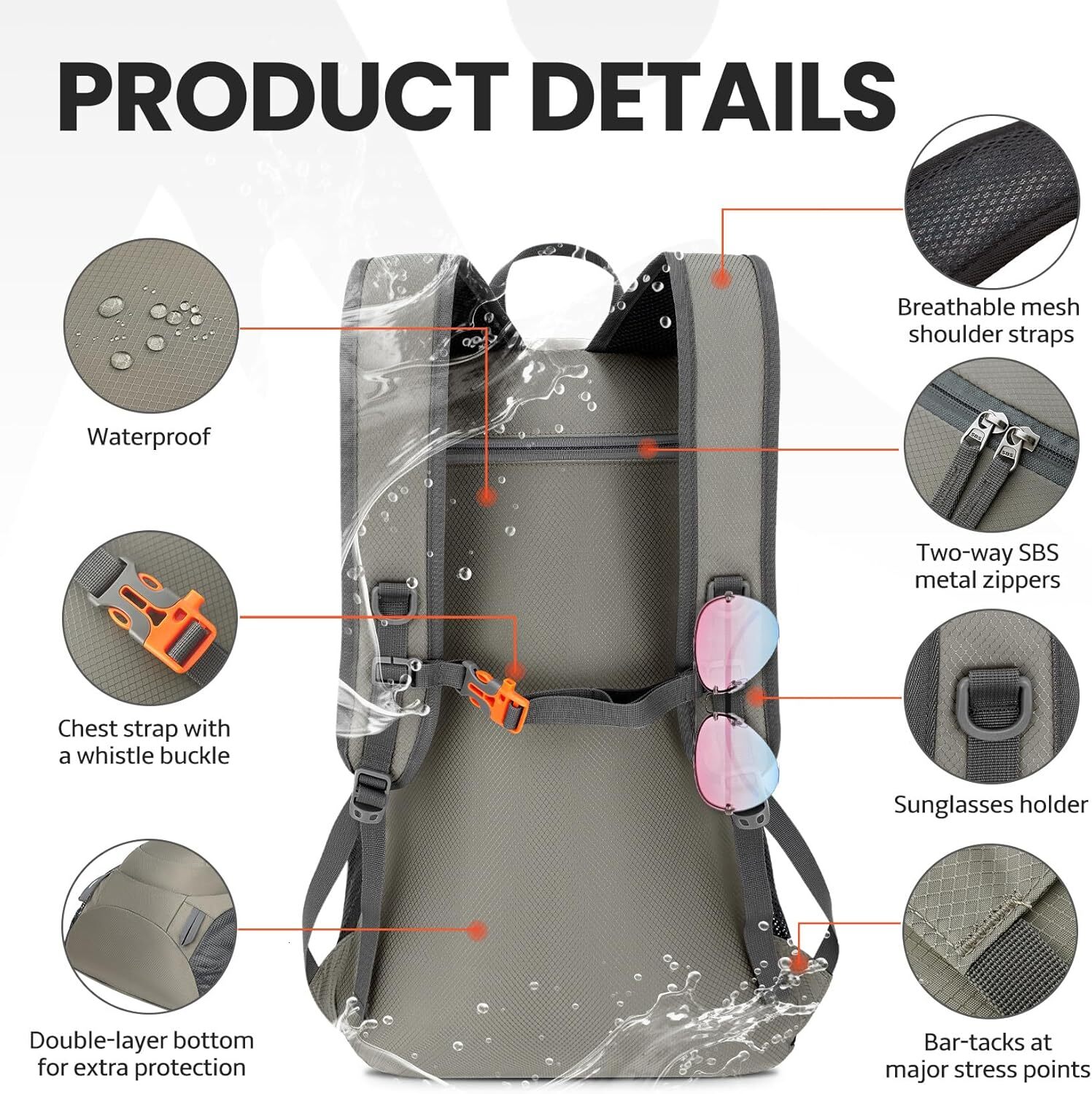 YMX 953 826 Venture Pal 40L Lightweight Packable Travel Hiking Backpack Daypack