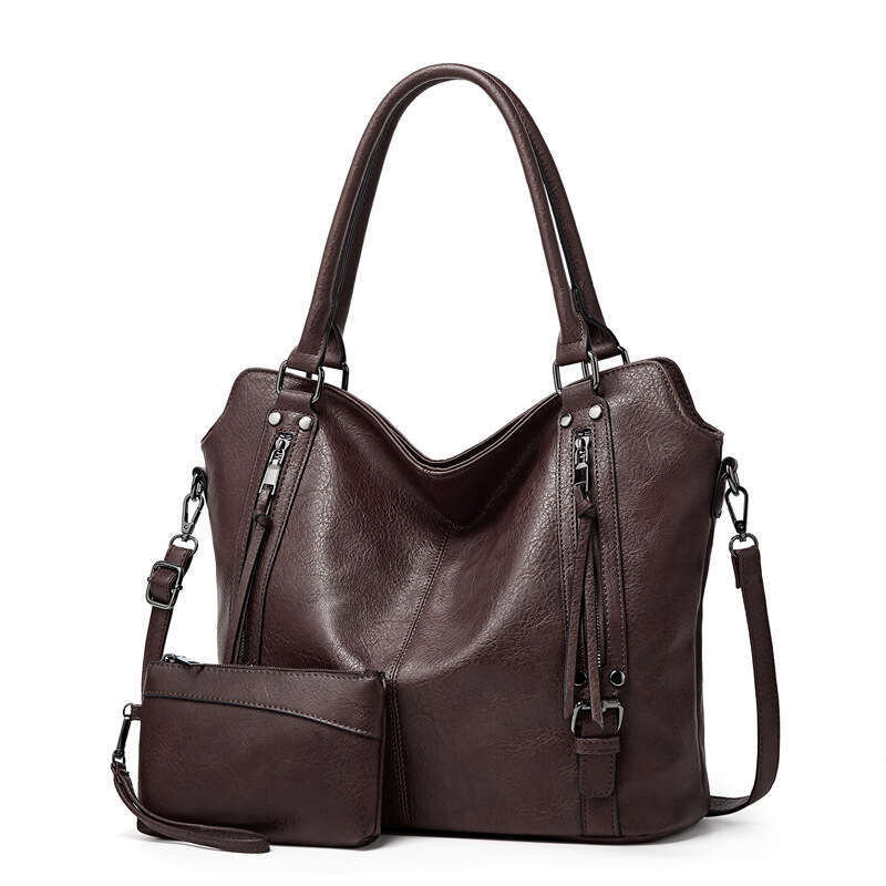 Handheld Tote Fashionable Large Capacity Crossbody Shoulder Soft Leather Women's Underarm Bag