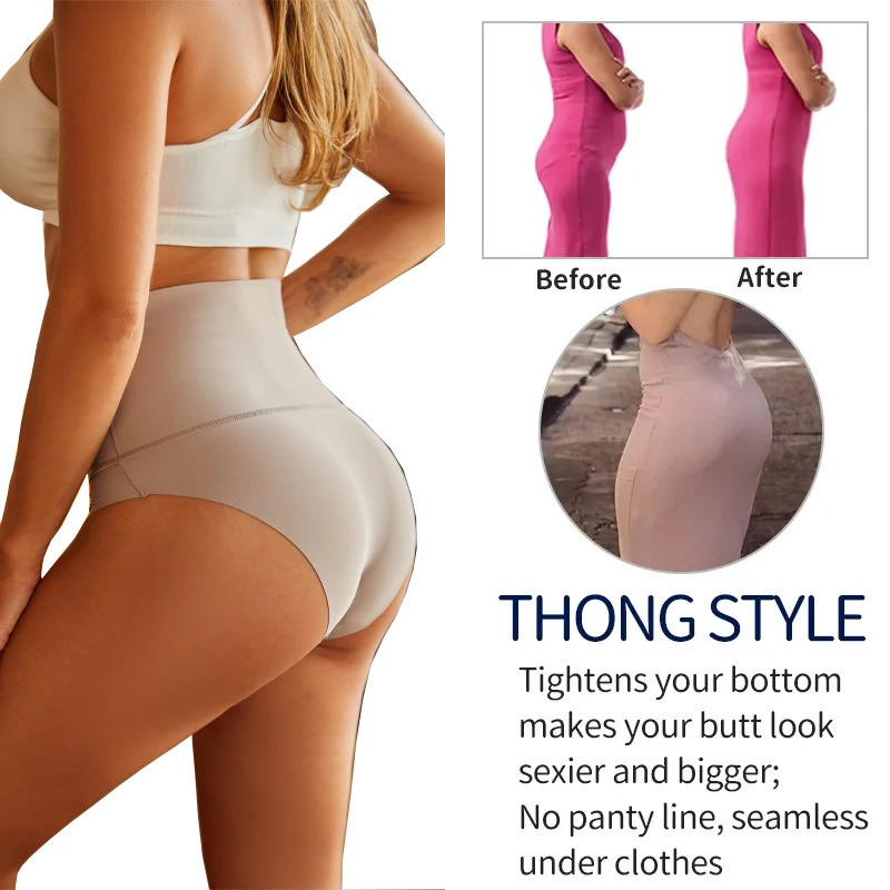 FINETOO Women Seamless Underwear High Waist Slimming Panties Female Shaping Hip Lifting Brief Comfortable Tummy Control Lingerie 250712