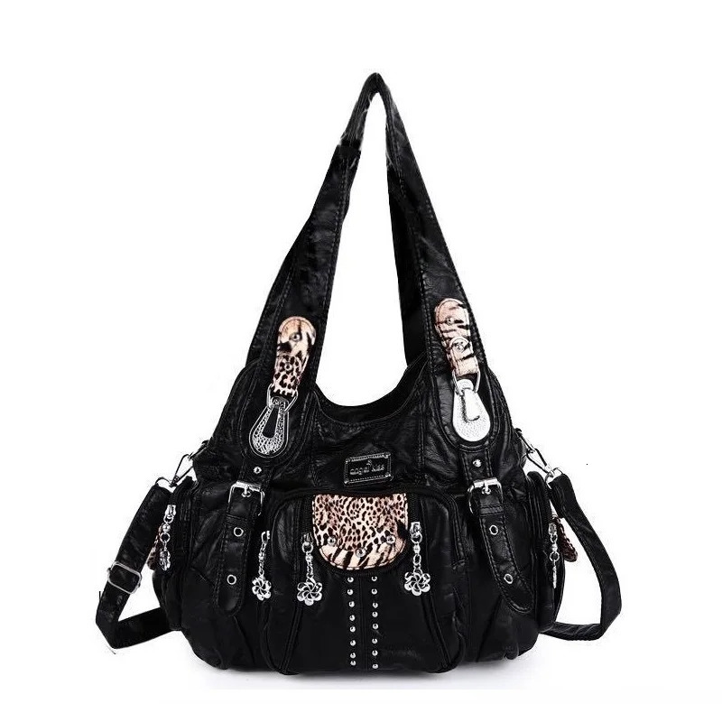 Angel kiss Bag Women Fashion Handbags PU Leather Shoulder Bags Female Satchel Big-capacity Shoulder Purse Bag bolsa feminina 250715