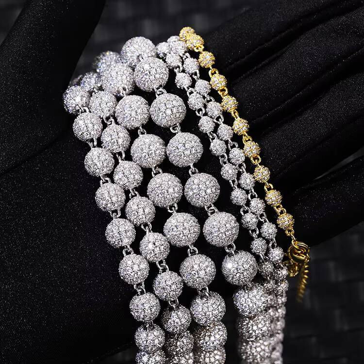 13-22 mm Wide S925 Silver Gold Plate Chain Iced Out Diamond VVS D Color Moissanite Cuban Link Chain Fine Jewelry Necklaces